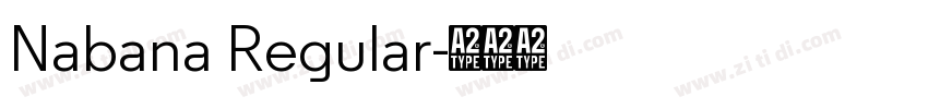 Nabana Regular字体转换